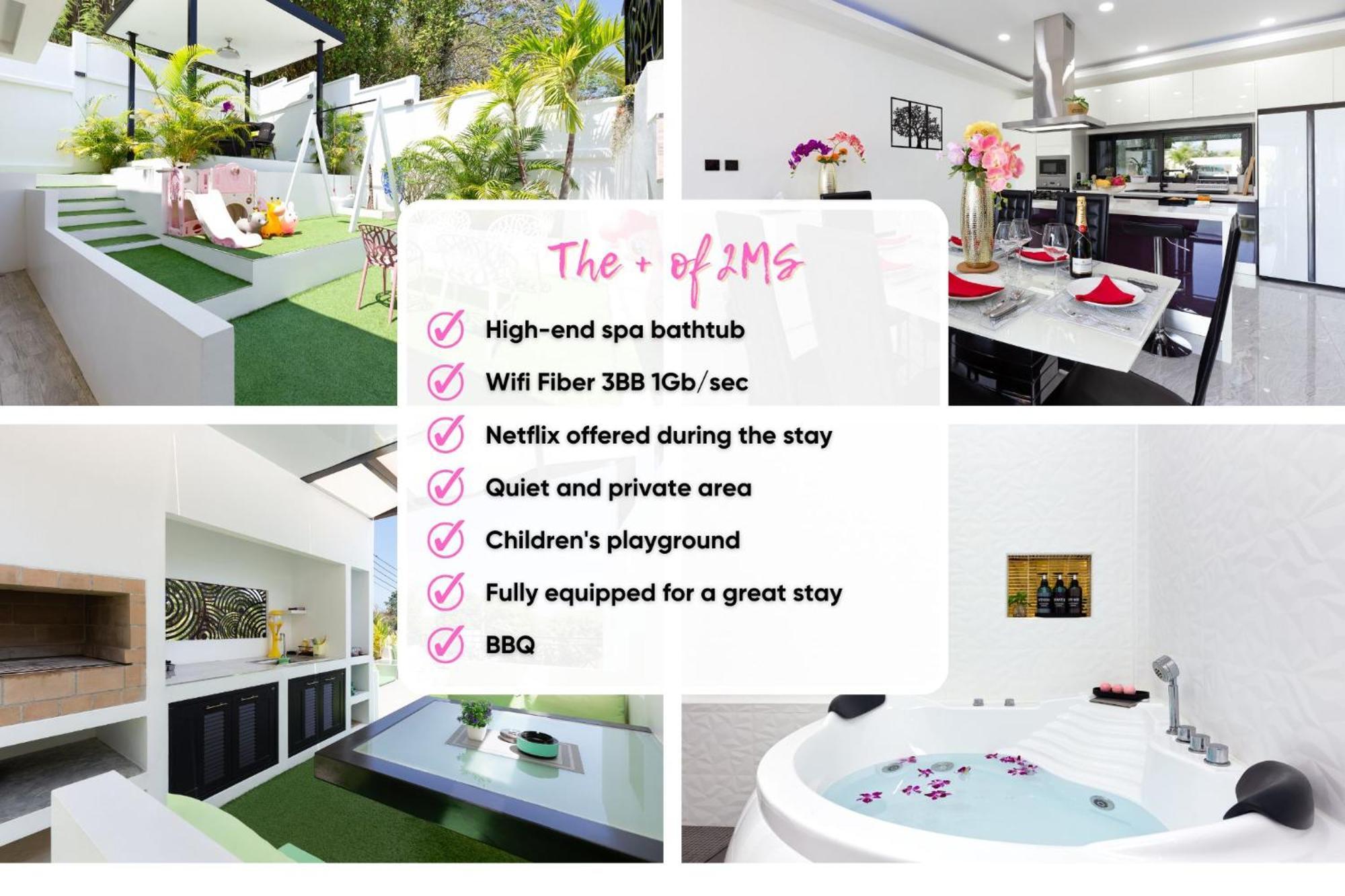 2ms Zen Luxury For Family & Friends, 4 Bdr, Private Pool, Rooftop, Kids' Playground Rawai