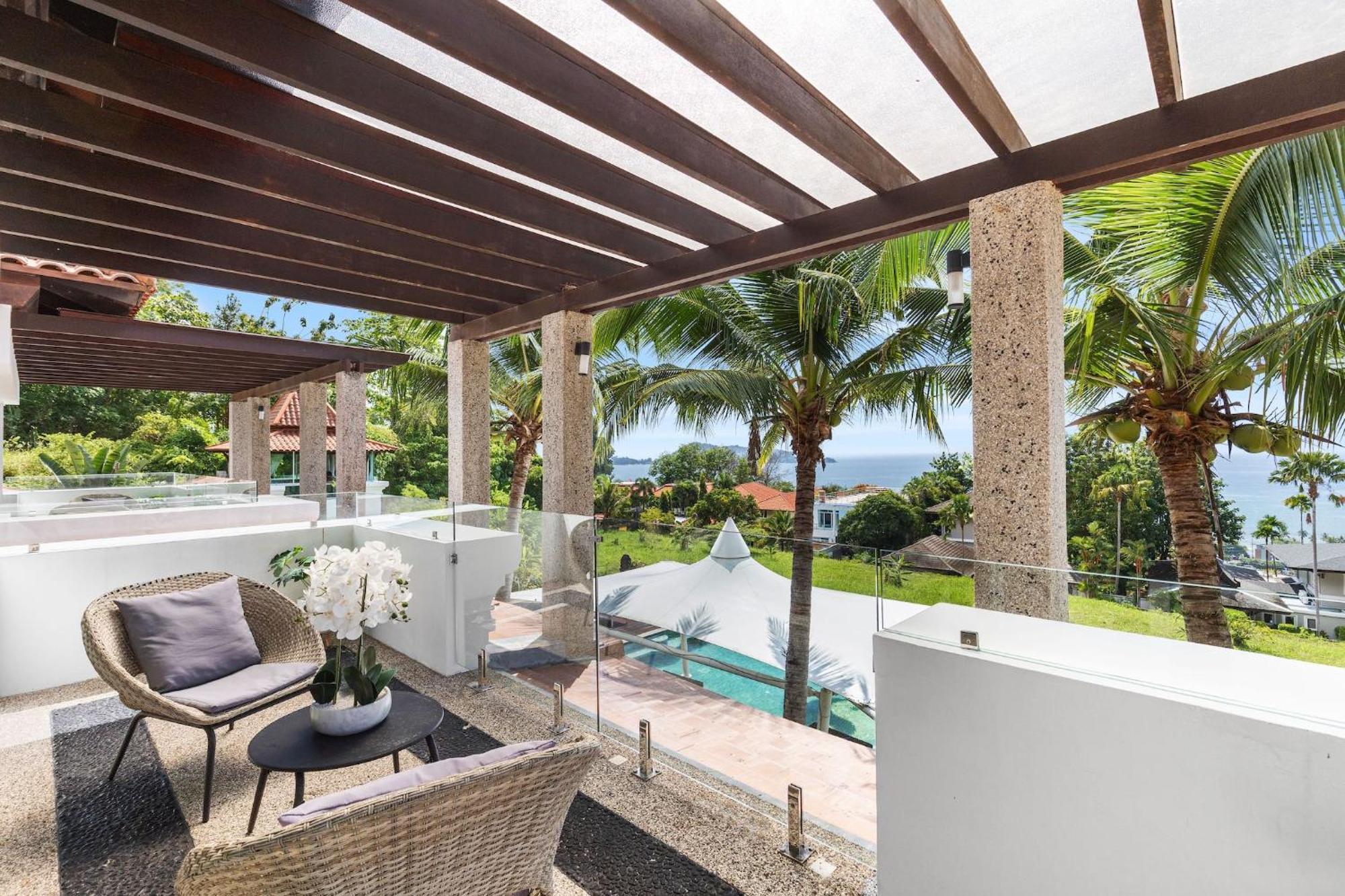 Villa Spectacular Ocean Views 8br Pool Sawan In Patong! Relax & Play - Billiard, Table Football, Gym & Sauna!