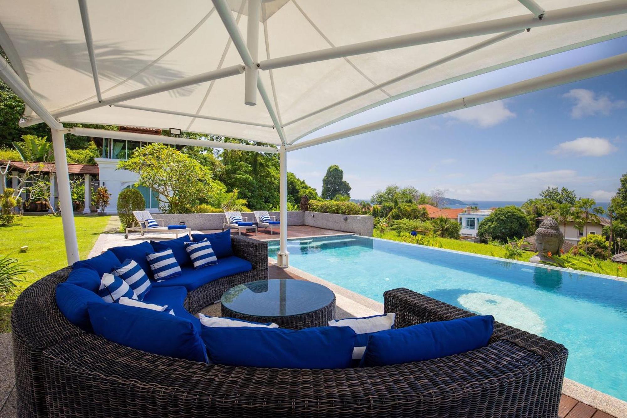 Villa Spectacular Ocean Views 8br Pool Sawan In Patong! Relax & Play - Billiard, Table Football, Gym & Sauna! Patong