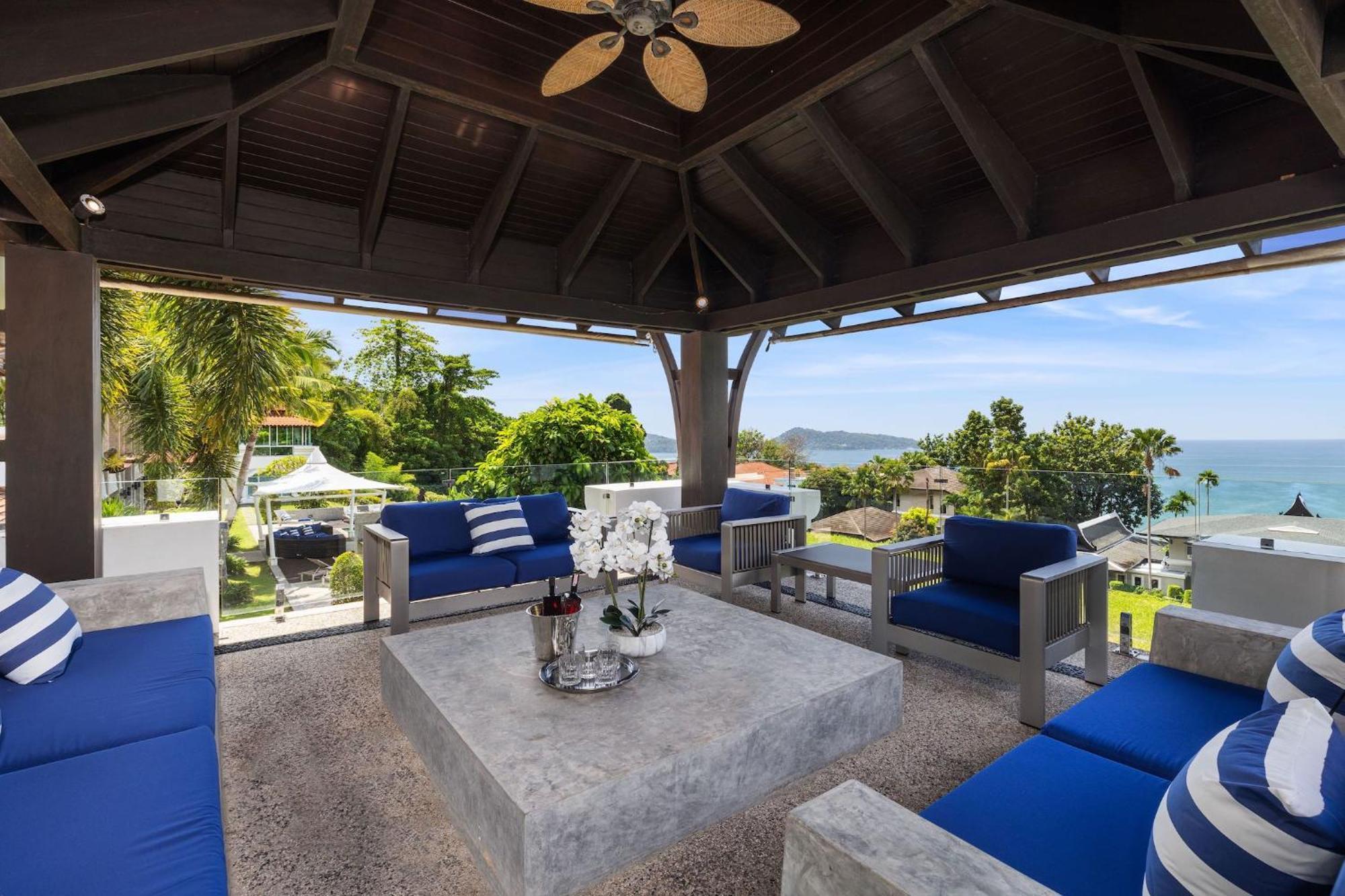 Villa Spectacular Ocean Views 8br Pool Sawan In Patong! Relax & Play - Billiard, Table Football, Gym & Sauna! Patong