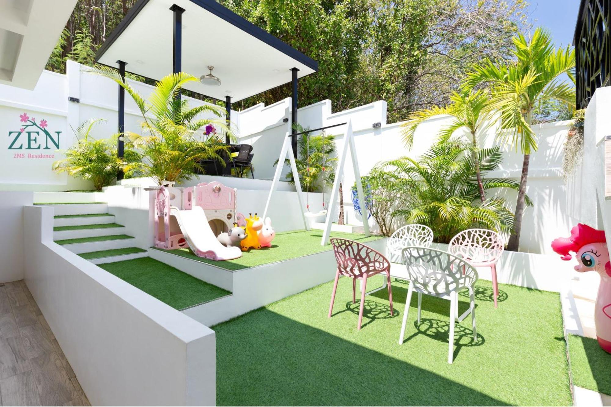 2ms Zen Luxury For Family & Friends, 4 Bdr, Private Pool, Rooftop, Kids' Playground Villa