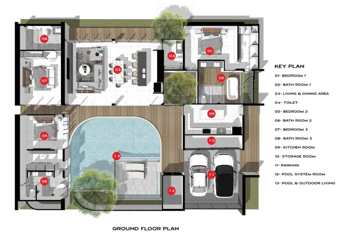 Mandla Villas Collection, White Anda Naiharn Villa