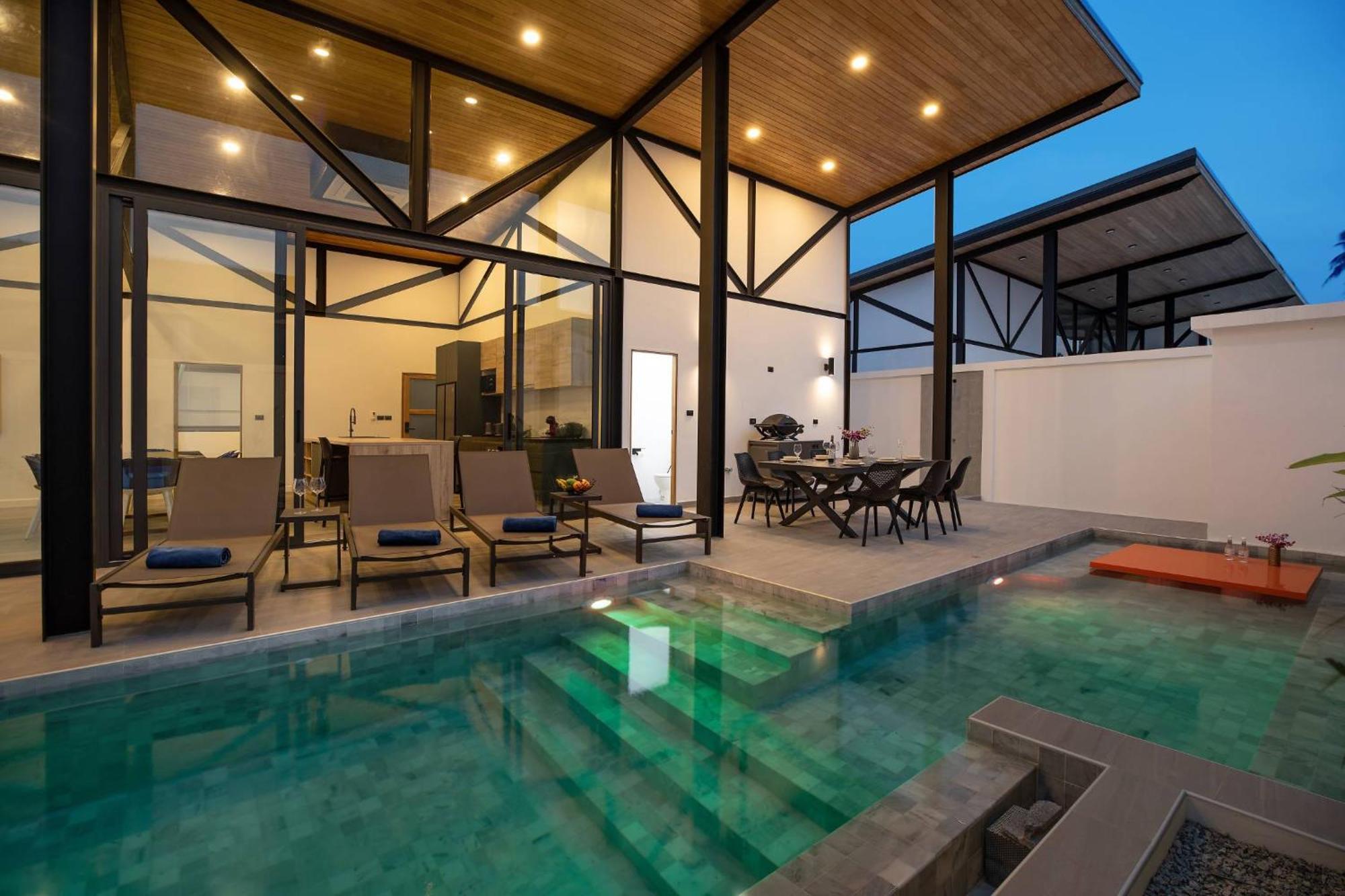New, Modern & Stylish 17m Eco Pool Sunset Garden 11 In Rawai *