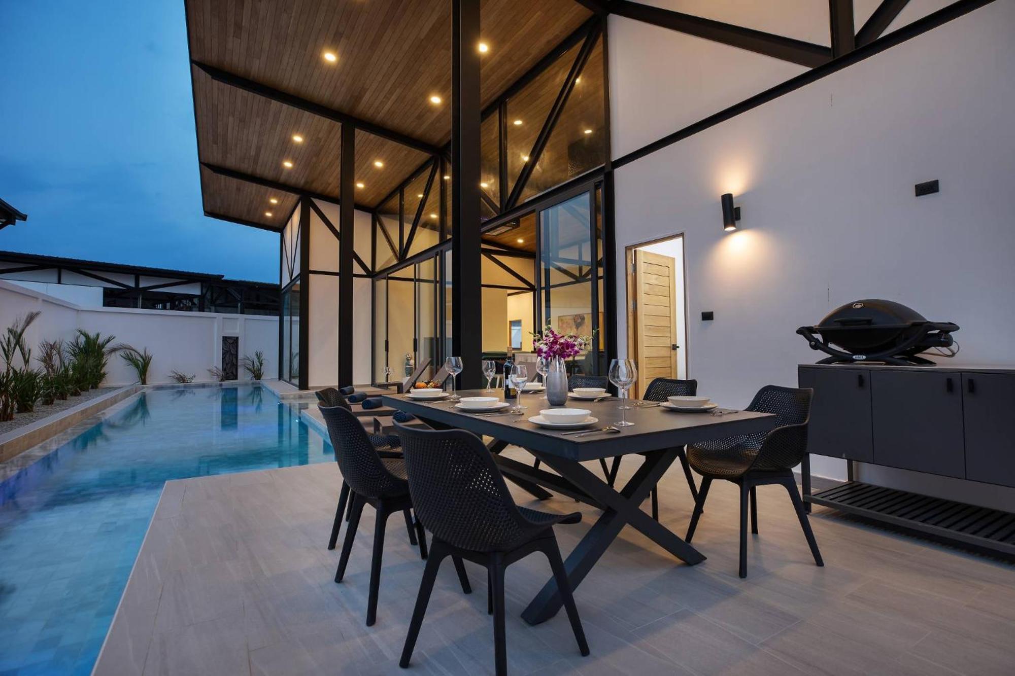 New, Modern & Stylish 17m Eco Pool Sunset Garden 11 In Rawai *