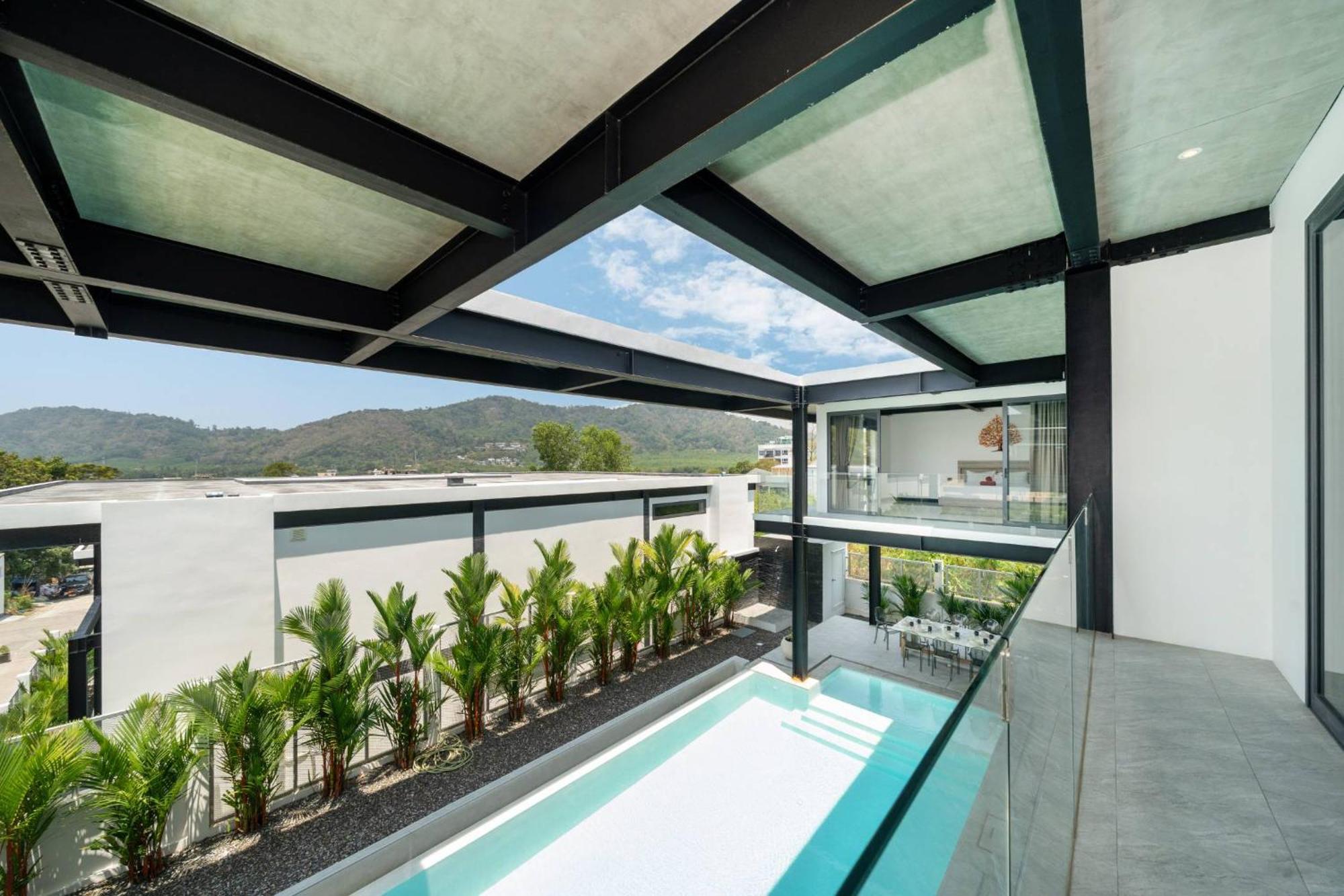 New & Modern, Loft Style 4br Sunset Garden 3, 12m Salt Pool, Just 10min Drive Naiharn * Ban Saiyuan