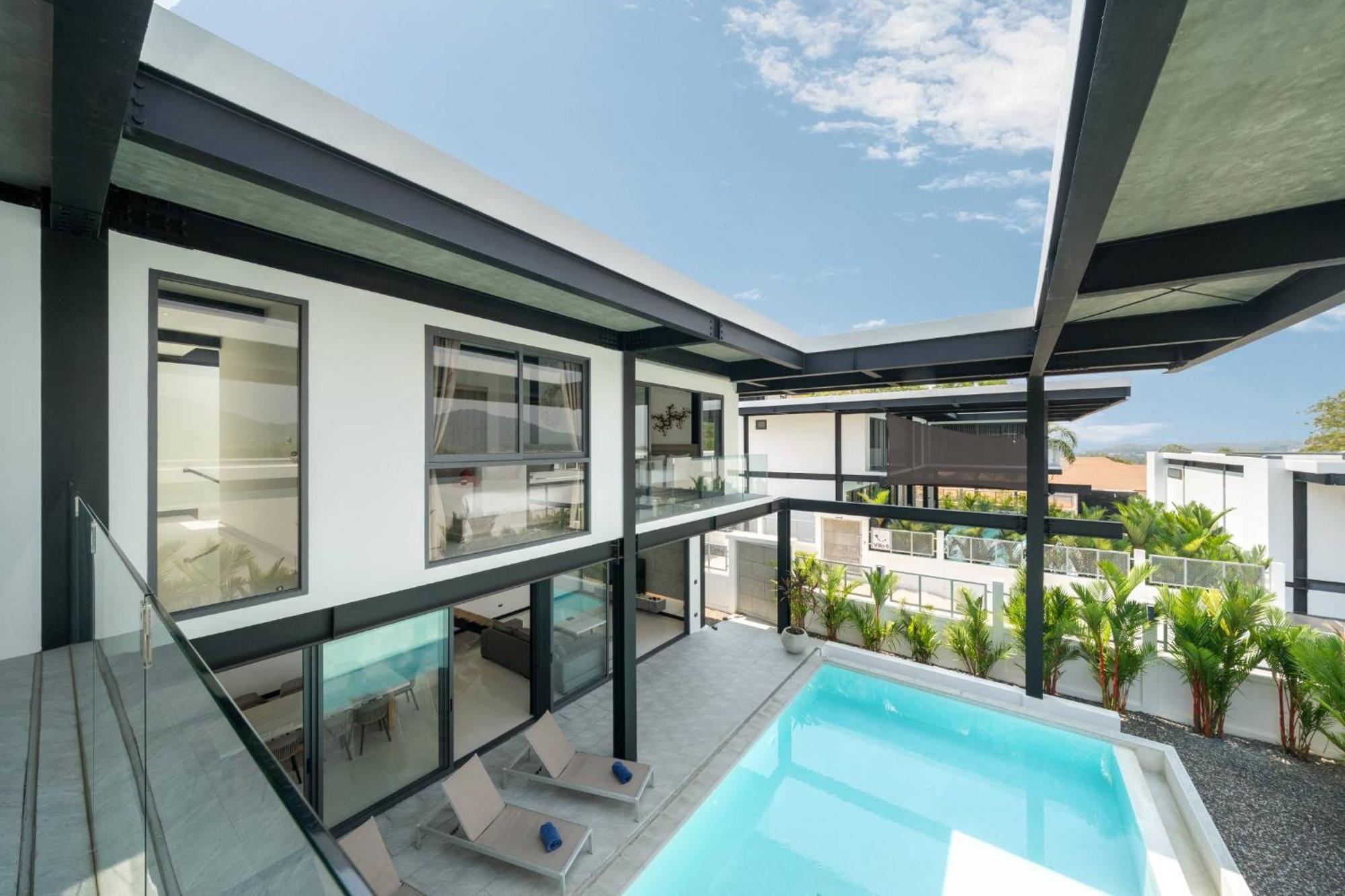 New & Modern, Loft Style 4br Sunset Garden 3, 12m Salt Pool, Just 10min Drive Naiharn *