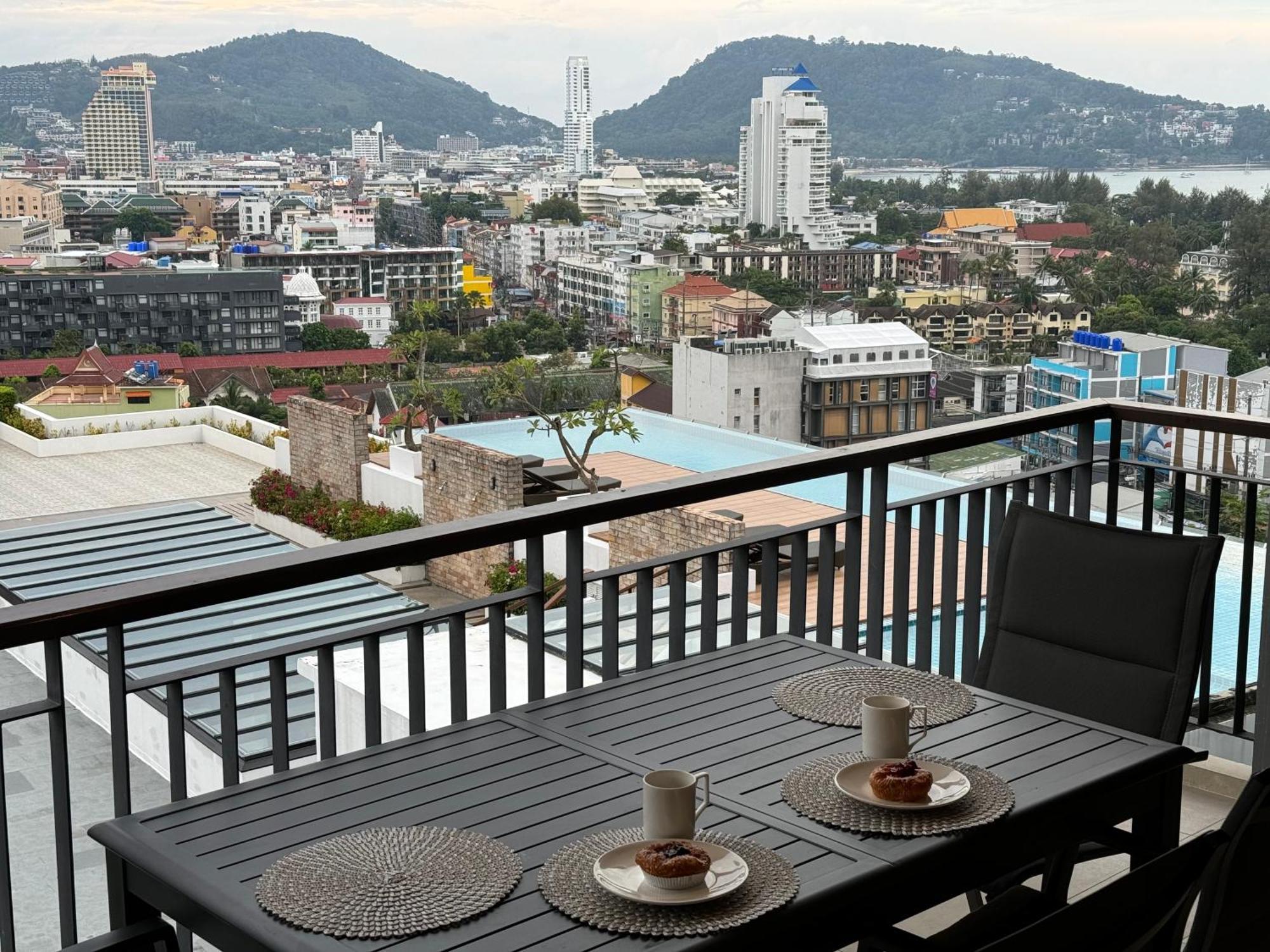 Apartment Bliss - 2br Sea View - Roof Pool Patong