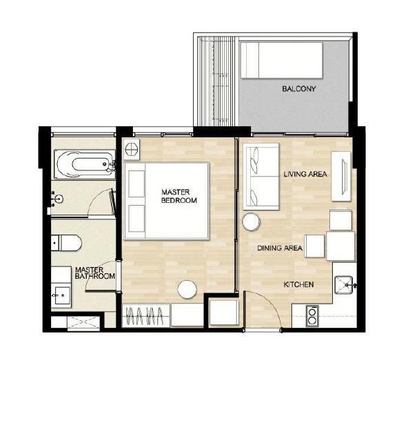 Apartment The Deck Modern Phuket Patong